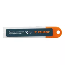 Hoja Repuesto Cutter Trincheta 18mm 10 Unidades Truper 16965