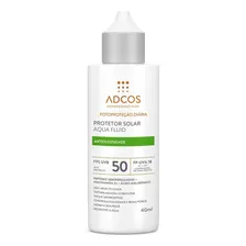 Protetor Solar Facial Adcos Aqua Fluid Fps50 Incolor 40ml