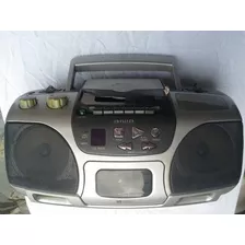 Rádio Cassete Cd Micro Sistem Aiwa Portátil - ( Leia )