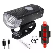  Juego Luces Led Bicicleta Delantera Y Tracera