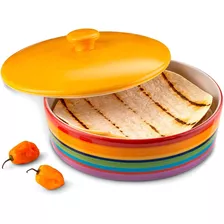Kook Calentador De Tortillas, Diseño Colorido Del Arco Iris,