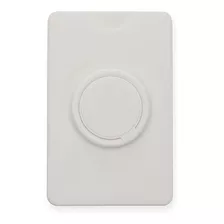 Porta Cartão Silicone Para Celular Com Suporte Branco