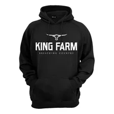 Moletom King Farm Blusa De Frio Plus Size Canguru Com Capuz