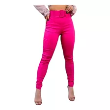 Calça Feminina Bengaline Com Cinto Pronta Entrega