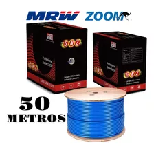 Cable De Red Internet Cat5e 50 Metros Con Sus Conectores 