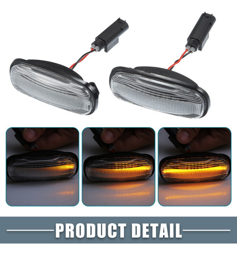 Luces Marcador Lateral Claro Para Land Rover Discovery 99-04 Foto 5