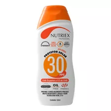 Protetor Solar Fator 30 120ml Nutriex