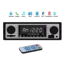 Radio Automotivo Retro Bluetooth P2p2 Fm Usb Cartão Sd