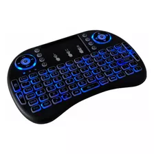 Mini Teclado Controle Remoto S Fio Para Tv E Tv Box Mx4 Mk9 Cor Do Mouse Preto Cor Do Teclado Preto