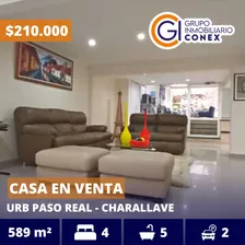 Se Vende Casa 589m2 4h/5b/2p Urb Paso Real Charallave 0656