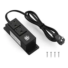 Enchufe Inteligente Marca Kungfuking /2 Tomas/2 Usb/negro