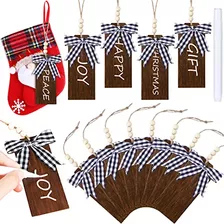 12 Pieces Christmas Stocking Name Tags Personalized Sto...