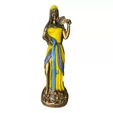 Imagem Orixá Oxum Estatua 40cm Cor Amarelo