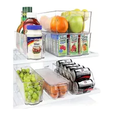 Set Organizador Para Refrigerador Contenedor Caja Alimentos