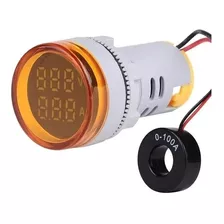 Voltímetro Amper Digital Ac Embutir Led Ac50-500v 0-100a 