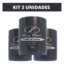 Kit 3x Gel Cola Mega Fixação Pierry Lohan 500g - Envio 24h