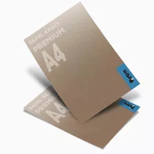 Papel Kraft Card Brown A4 - 200g/m² - Pacote Com 500 Folhas