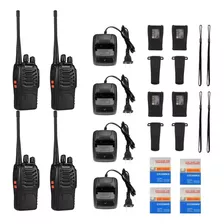 Pack 4 Radio Transmisor Walkie Talkie Baofeng Bf888s