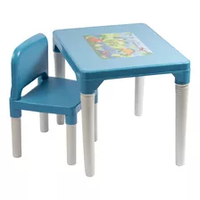 Mesa Com Cadeira Infantil Dinossauro Meninos - Styll Baby