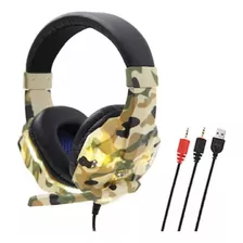 Audífonos Gamer Camuflaje Con Micrófono/ekipofertas