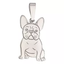 Colgante Bulldog Francés En Plata Pura 950