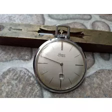 Antiguo Reloj Colgante Renis 17 Rubis Funcionando.