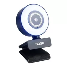 Camara Web Webcam Para Pc Full Hd 1080 Luz Led Tripode Noga Color Negro