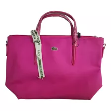 Bolsa Crossbody Lacoste Tote Para Mujer Violeta Morada