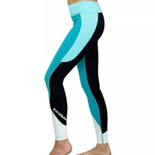 Scubapro T-flex Upf80 - Leggings Para Mujer, Color Verde Azu