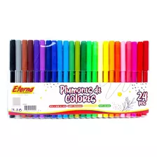 Plumones De Colores X24 Unidades Eterna