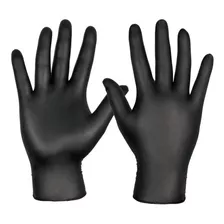 Guantes Nitrilo Descartables X 100u 100 %negro 