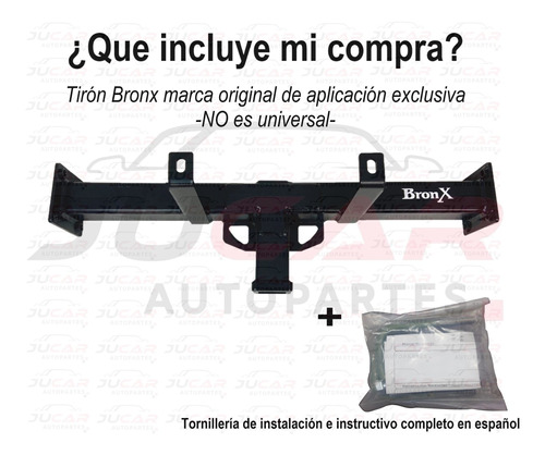 Tiron Jalon Remolque Dodge Fiat Strada 2010-2014 Bronx Foto 2