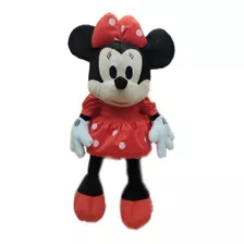 Boneca Pelúcia Minnie Laço Vermelha Musical 30cm Gigante