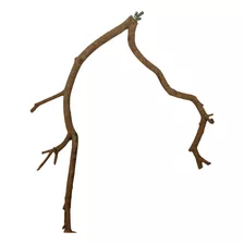 Percha Rama De Madera Natural 50 Cm Pericos, Aves