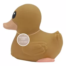 Hevea Kawan Mini Pato De Goma Juguete De Baño De Goma . Color Ocre Dorado