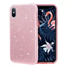 Funda Para iPhone XS Max, Rosa/brillante/delgada/resistente