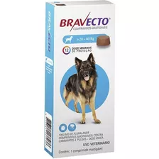 Anti Pulgas E Carrapatos Bravecto Para Cães De 20 A 40 Kg
