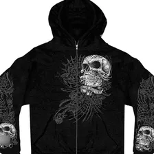 Hot Leathers Sweet Demise - Sudadera Con Capucha Y Cremalle.