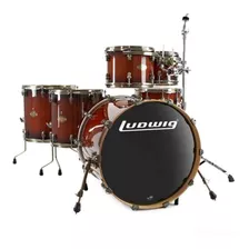 Bateria Ludwig Epic 6 Cascos En Maple Mahogany Burst Lcep22