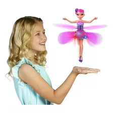 Juguete Para Niñas Princesa Hada Voladora Luz Led Recargable