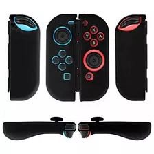 Protectores De Gel Tnp Joy-con Grip Con Tapas De Agarre Para