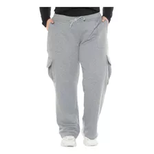 Calça Cargo Feminina Plus Size Blogueira Pantalona 1183