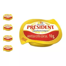 Manteiga Francesa Président Extra Sem Sal 96 Blisters De 10g