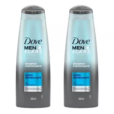 Kit 2 Shampoos Dove Men+care Alívio Refrescante 400ml