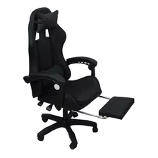 Silla Gamer Descansa Pies Reclinable Cojines Lumbar Cabecera