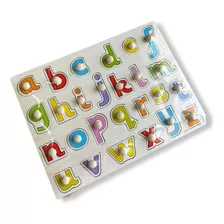 Quebra Cabeça Alfabeto Montessori Pedagógico Madeira