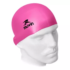 Touca Natação Standard Muvin Silicone Resistente Treinamento Cor Pink