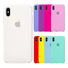 Carcasa De Silicona Para iPhone XS Max (colores)