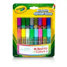 Adhesivo Mini Glitter Crayola T Oficial X16 Colores