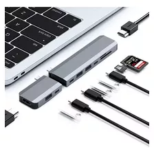 Adaptador Hub Usb-c 9 En 1 Hdmi 4k Usb Sd Macbook Pro Air